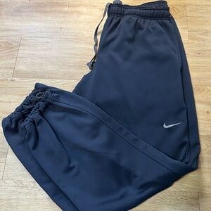 Nike Sweatpants Mens XL Blue Black Therma Fit Tapered Training Joggers
